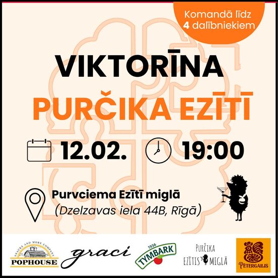 Klātienes viktorīna Purčika Ezītī 12.02.